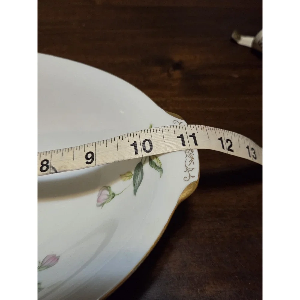 Vintage Sango Japan fine china oval serving Bowl 
